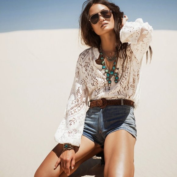 SOLD Spell Gypsy Collective FLEETWOOD Lace Top - Picture 4 of 9